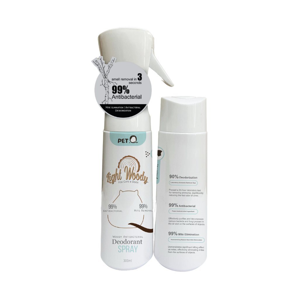 Bình xịt khử mùi, diệt khuẩn hương gỗ PetQ