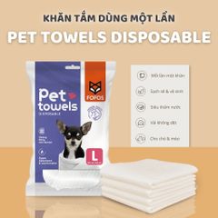 Khăn tắm dùng 1 lần cho thú cưng FOFOS