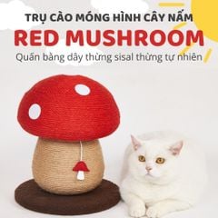 Trụ cào móng cho mèo hình cây nấm