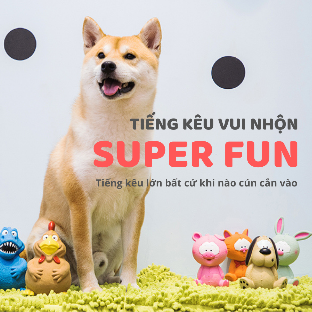 Đồ chơi động vật cao su cho chó Latex