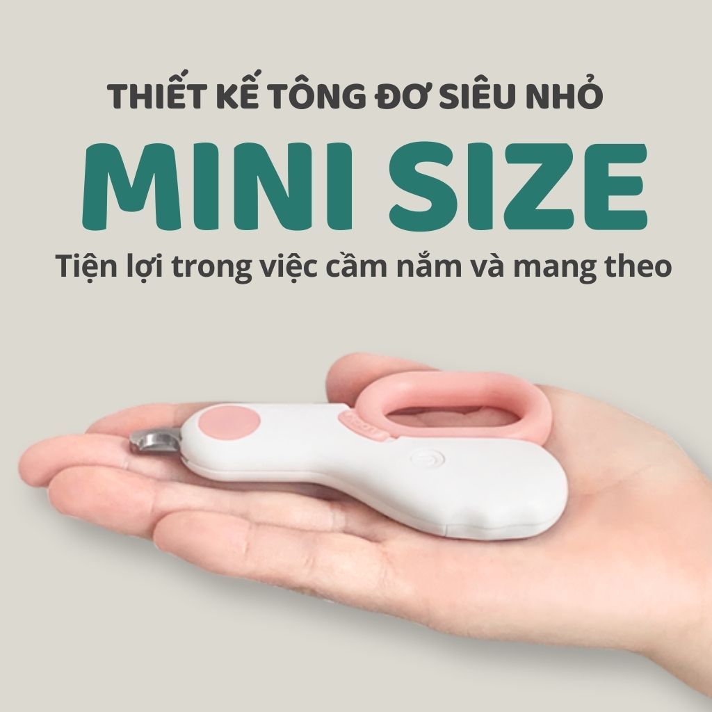 Kìm cắt móng thú cưng có đèn LED MINI
