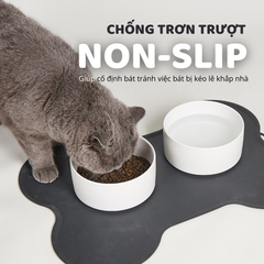 Thảm cố định bát ăn hình xương FOFOS