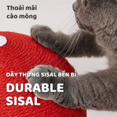 Trụ cào móng cho mèo hình cây nấm