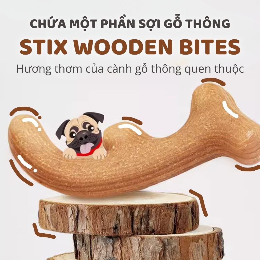 Đồ chơi xương gặm hình sừng hươu FOFOS