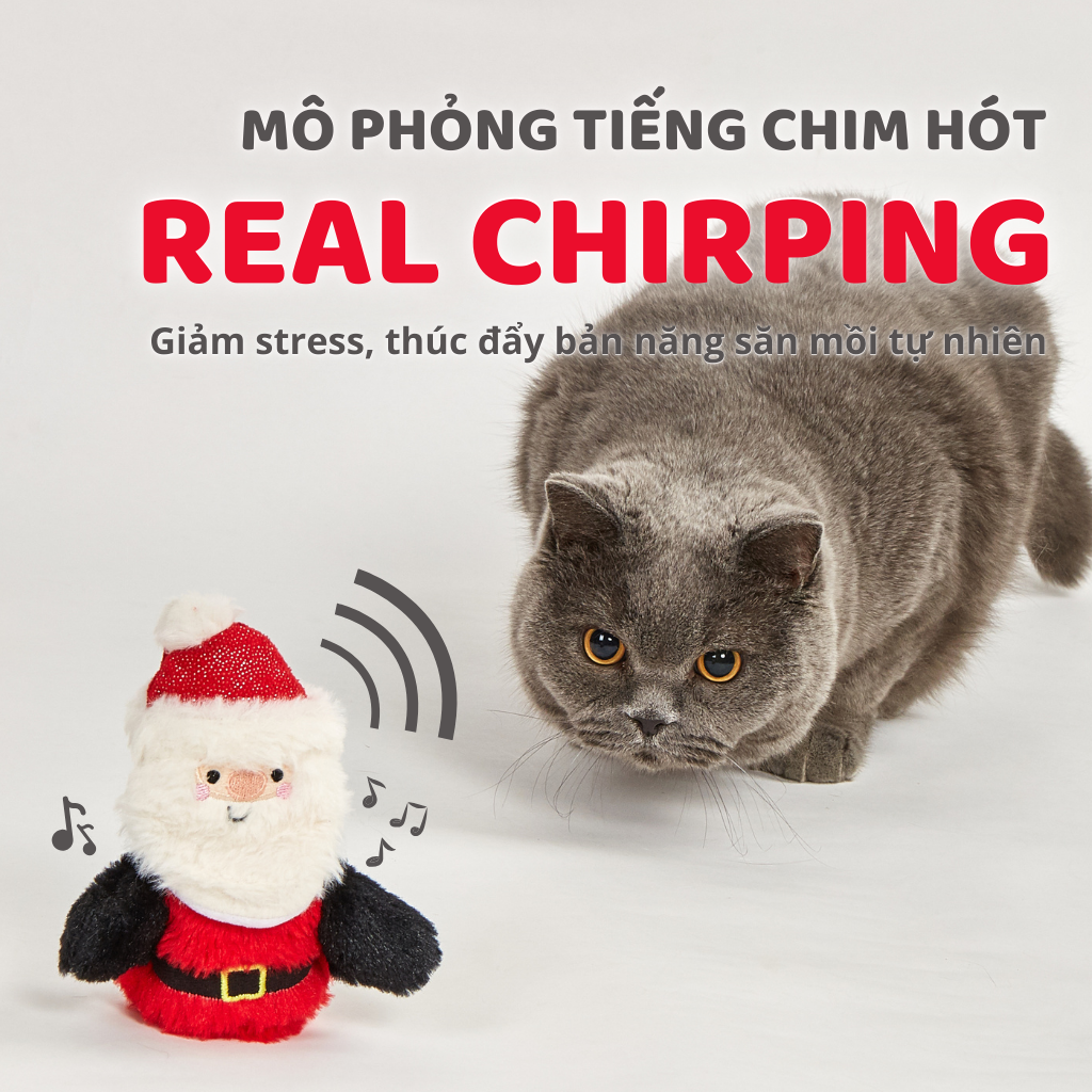 Đồ chơi cho mèo FOFOS ông già Noel