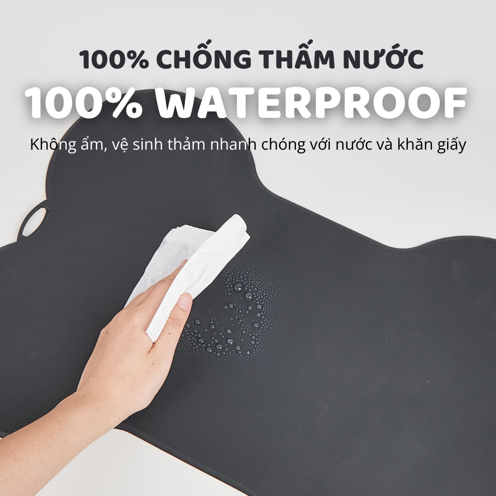 Thảm cố định bát ăn hình xương FOFOS