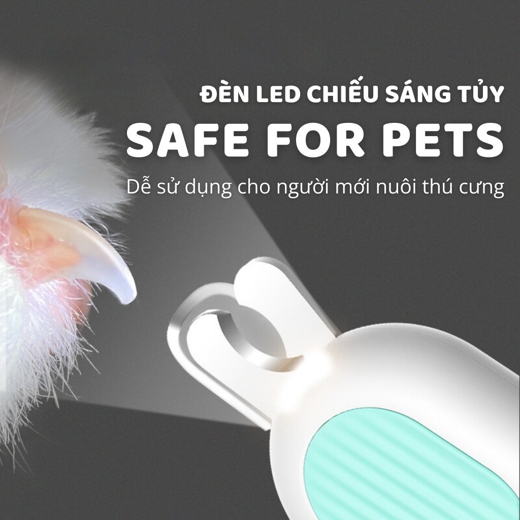 Kìm cắt móng chó mèo đèn LED Petgravity