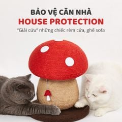 Trụ cào móng cho mèo hình cây nấm