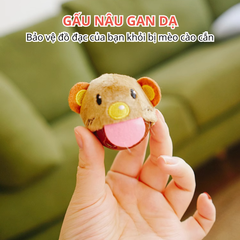 Đồ chơi banh tròn hình động vật chứa chuông & catnip FOFOS