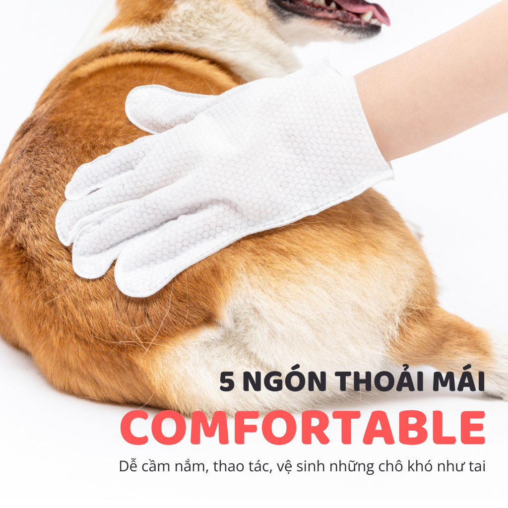 Găng tay tắm khô thú cưng FOFOS