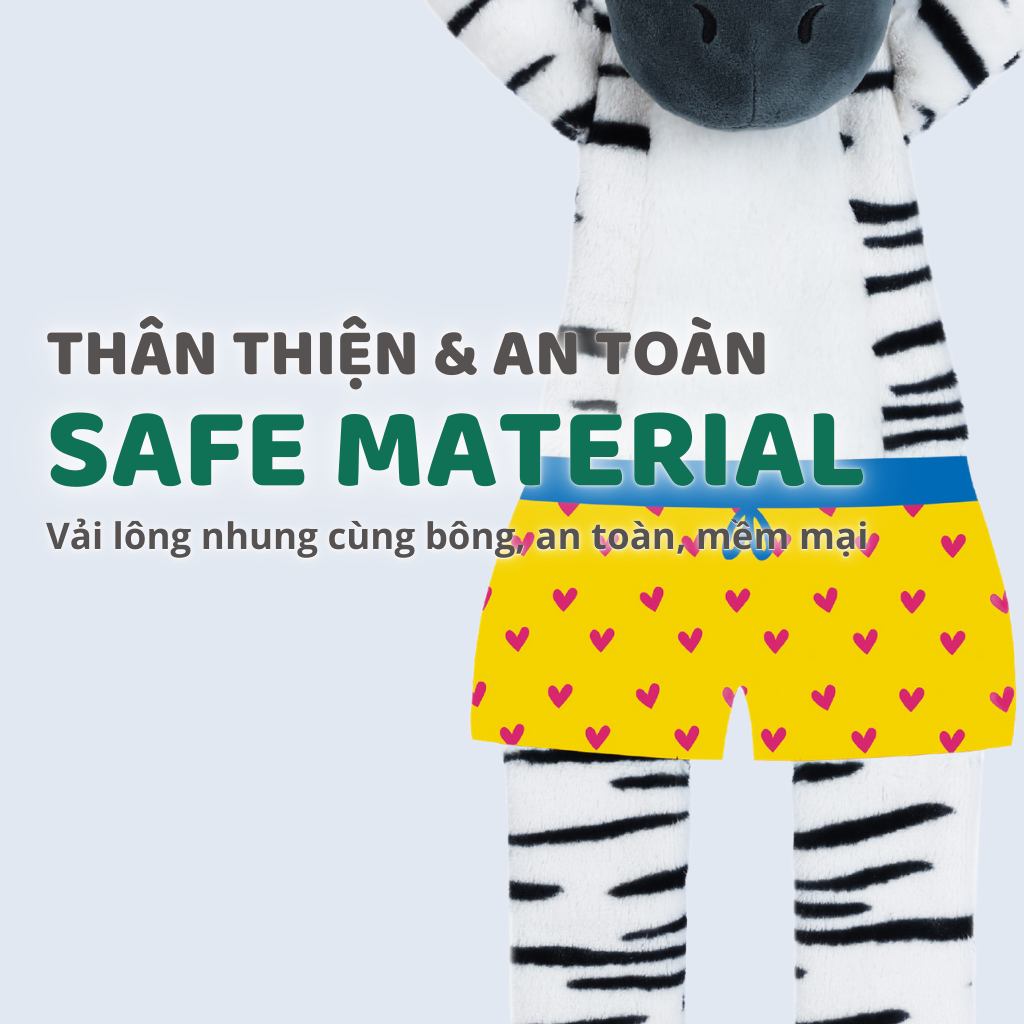 Đồ chơi thú bông hình ngựa vằn FOFOS