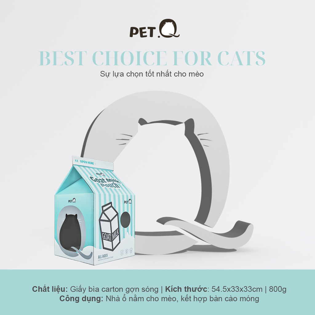 Nhà cho mèo sữa dê PetQ