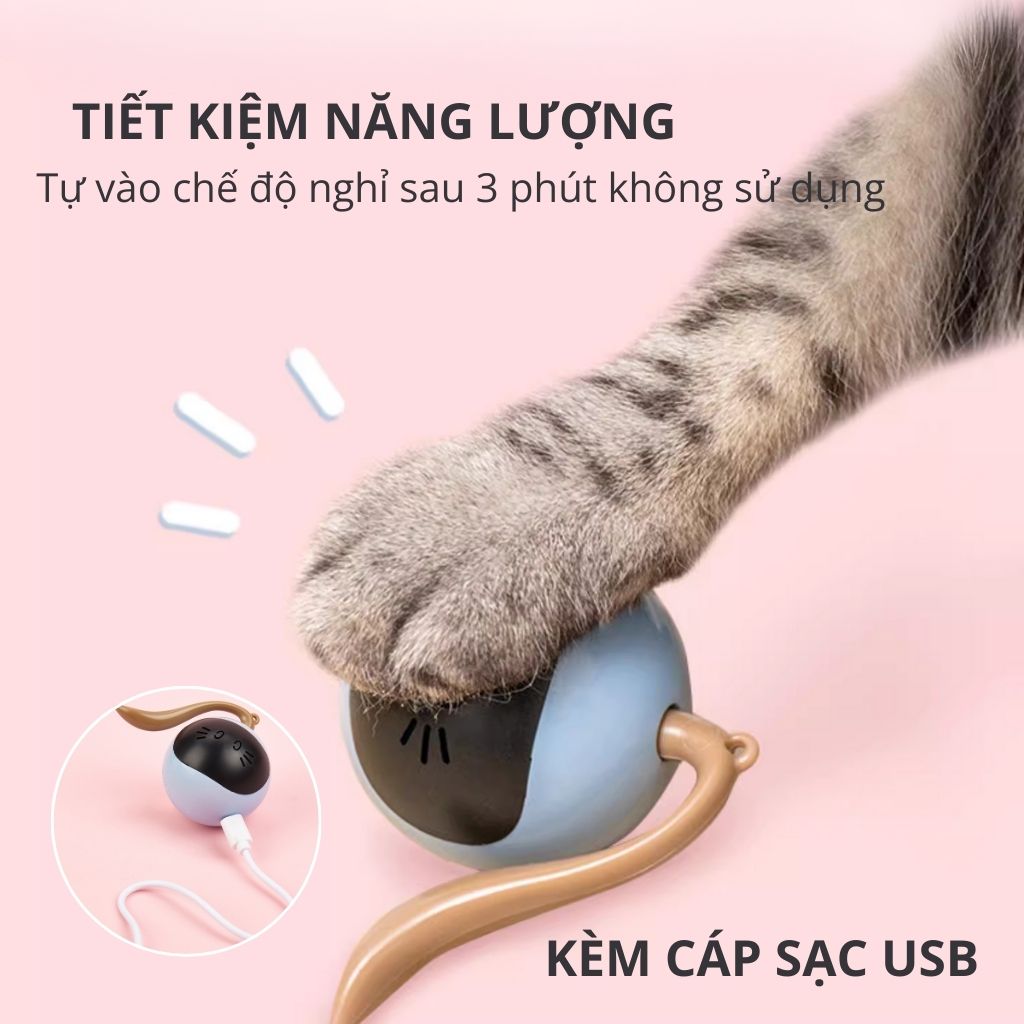 Đồ chơi banh tròn cảm biến cho mèo FOFOS