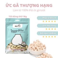 Thức ăn đông khô cho thú cưng PetQ - 5 vị
