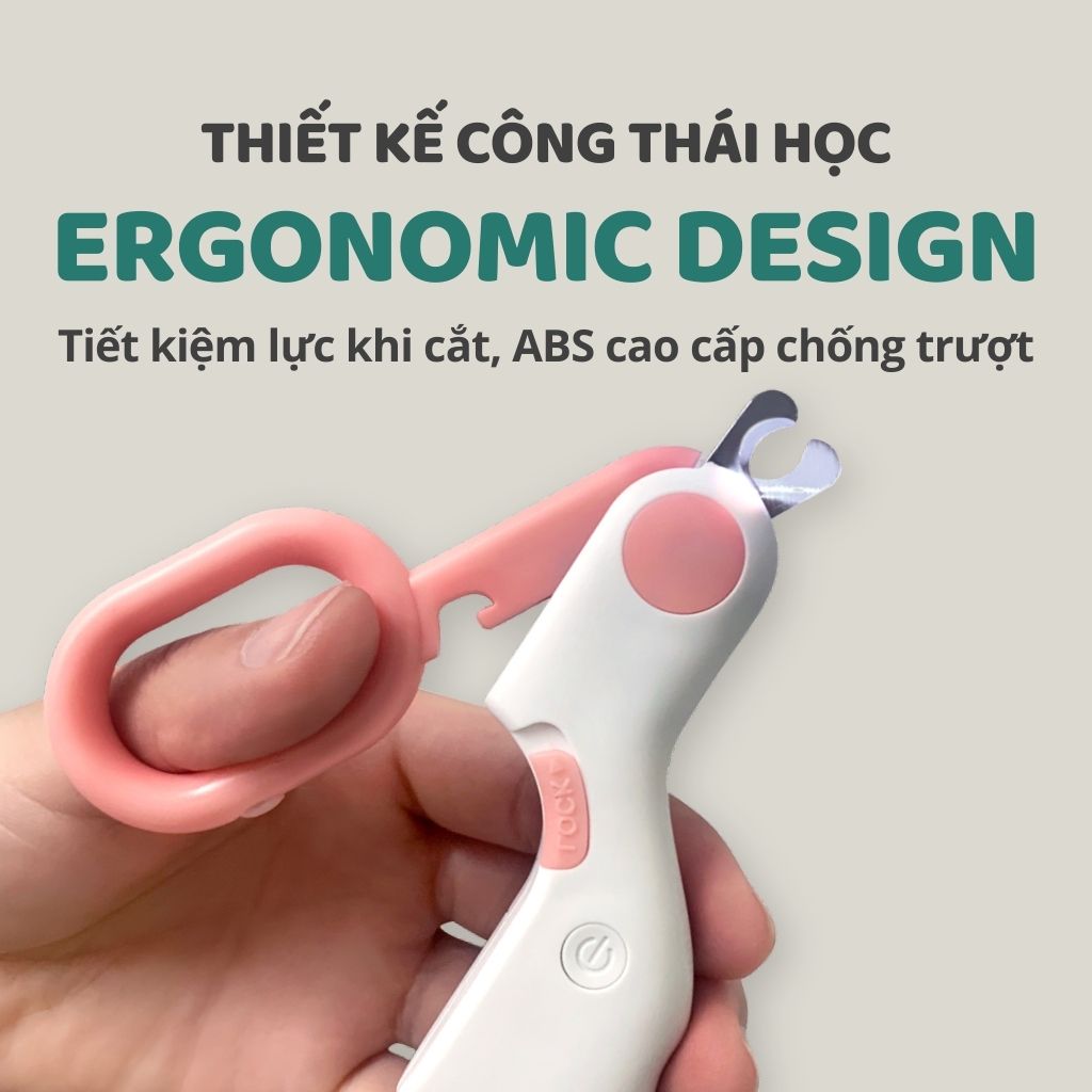 Kìm cắt móng thú cưng có đèn LED MINI