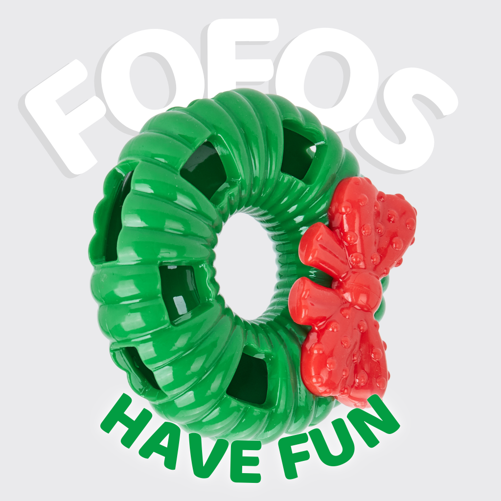 Đồ chơi cho chó FOFOS vòng nguyệt quế Noel