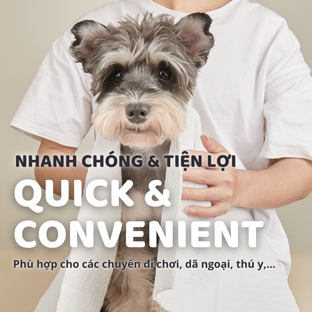 Khăn tắm dùng 1 lần cho thú cưng FOFOS