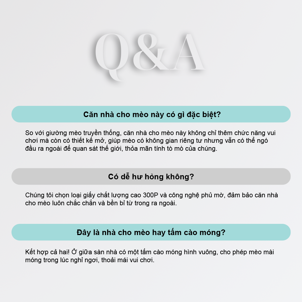 Nhà cho mèo sữa dê PetQ