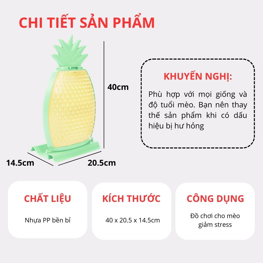 Trụ cào móng gắn tường hình trái dứa FOFOS
