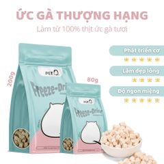 Thức ăn đông khô cho thú cưng PetQ - 5 vị