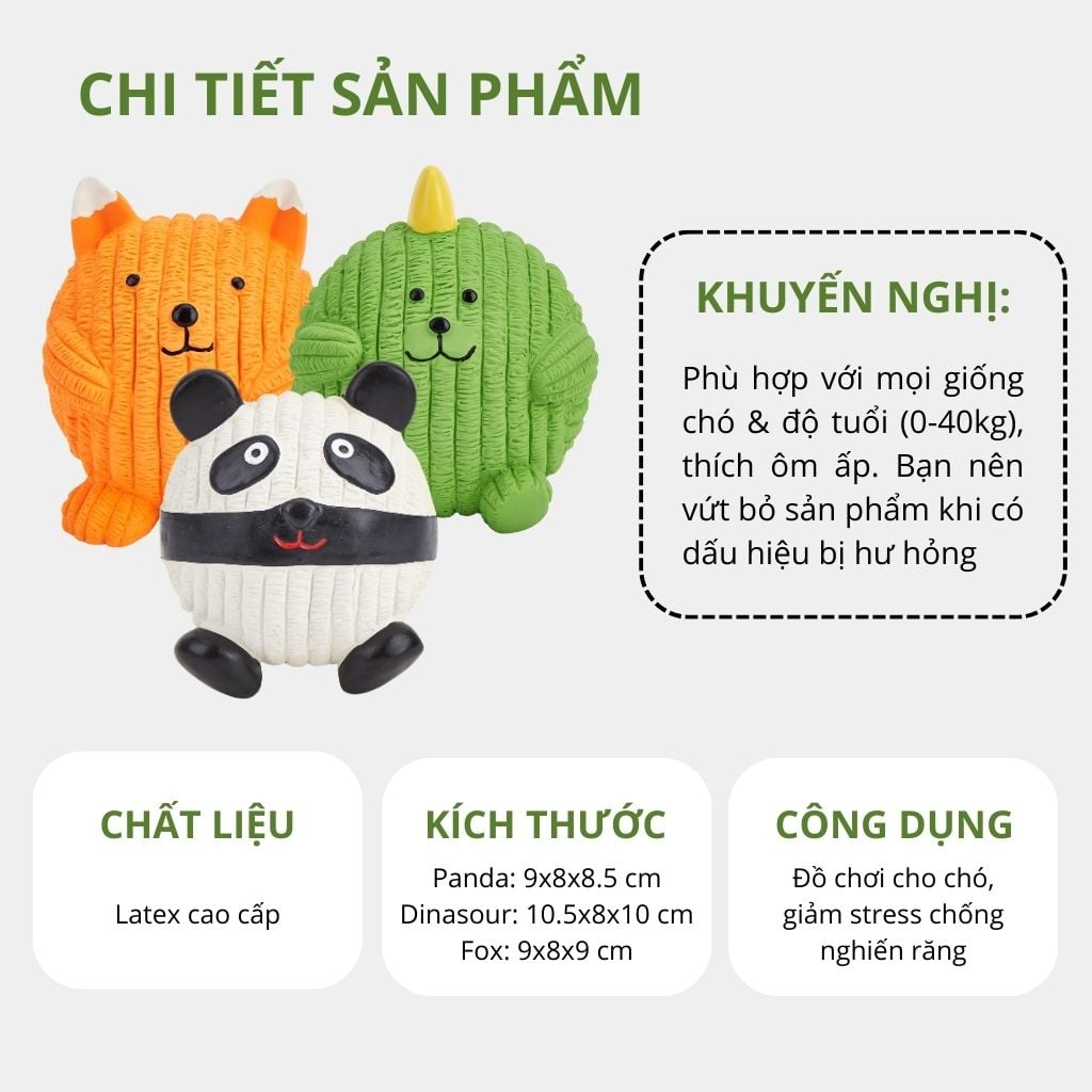 Banh động vật cao su Latex FOFOS