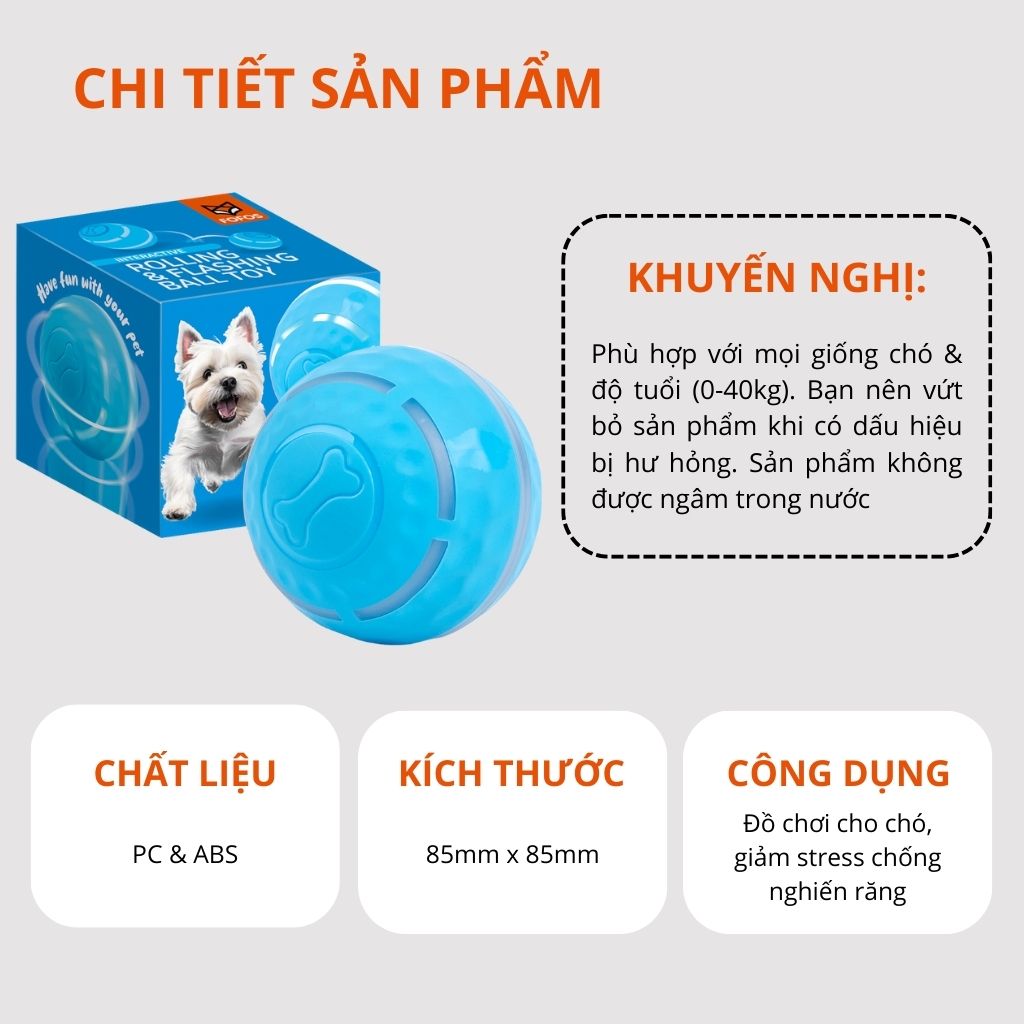 Banh lăn AI tự động cho chó