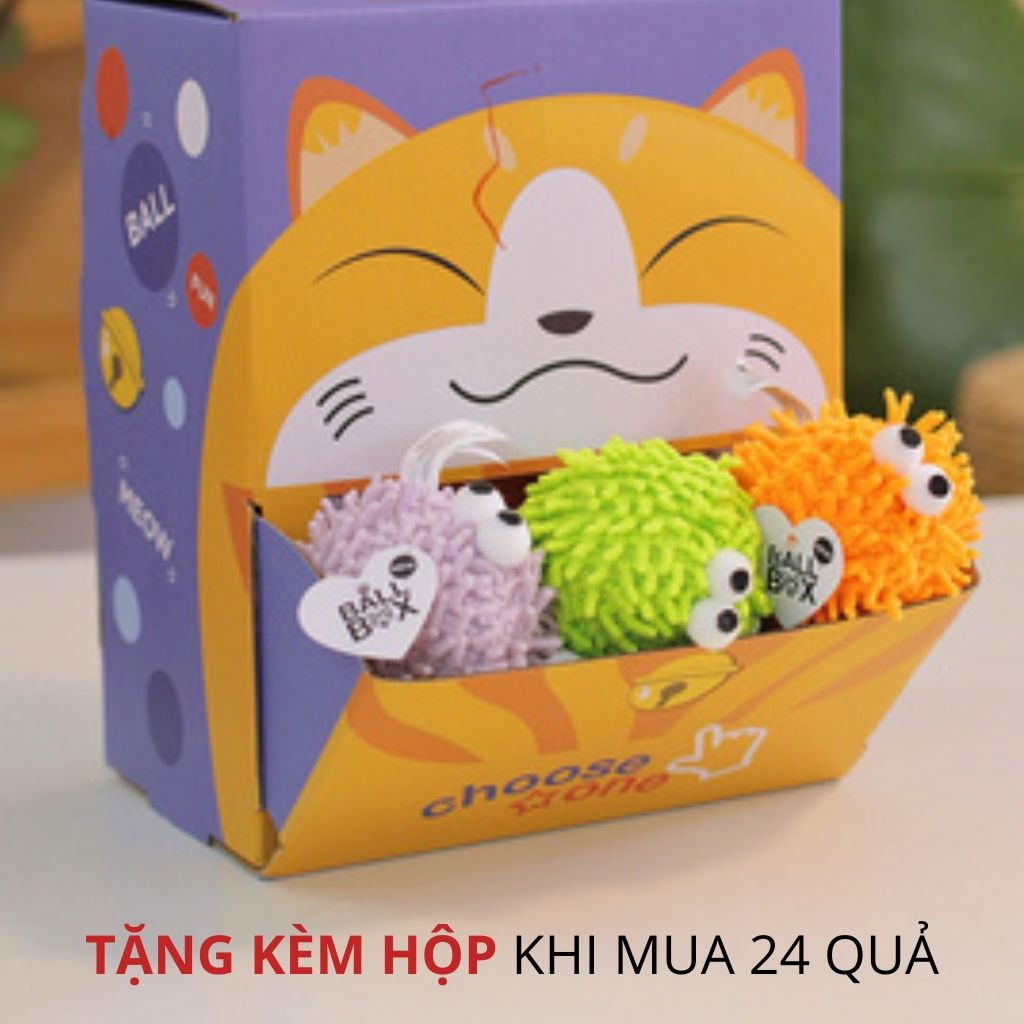 Đồ chơi banh tròn vui nhộn có chuông và cỏ mèo FOFOS