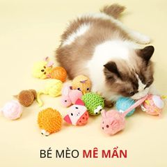Đồ chơi banh tròn vui nhộn có chuông và cỏ mèo FOFOS