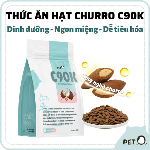 Thức ăn hạt cho mèo Churro C90K PetQ