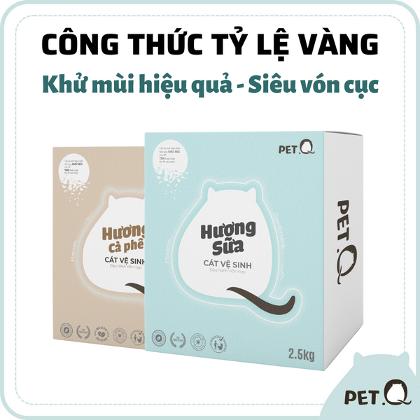  Cát đậu nành vệ sinh cho mèo PetQ 