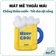 Đệm mát hình ly bia vàng ZEZE