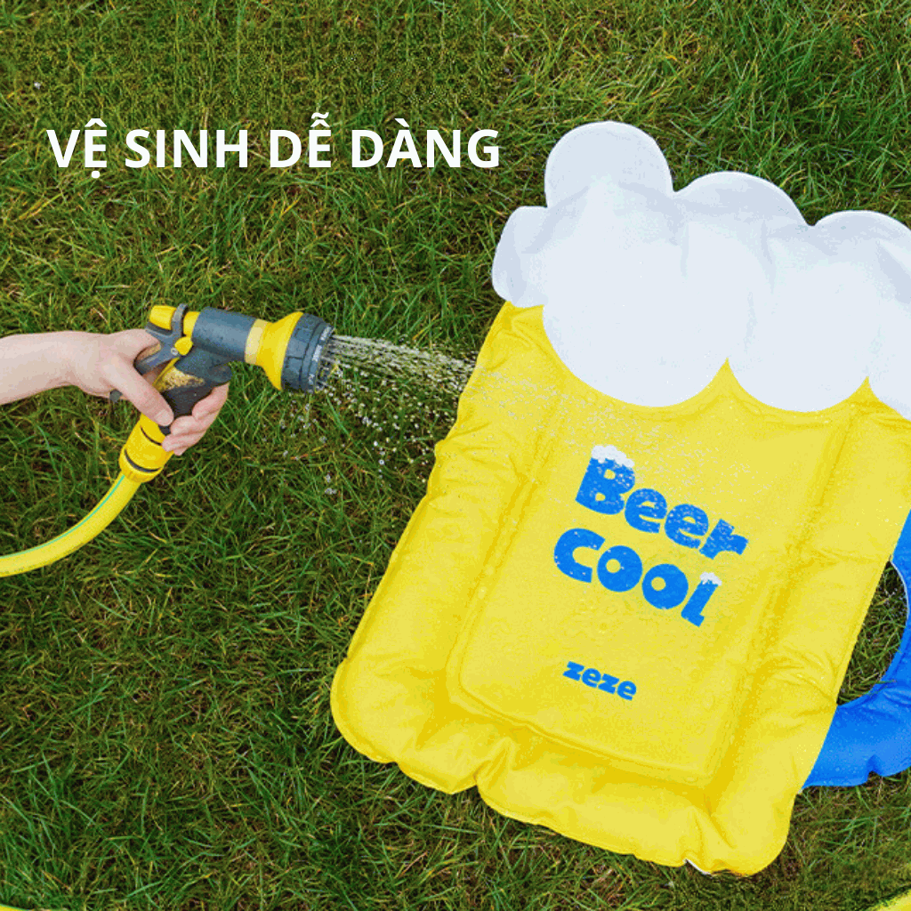 Đệm mát hình ly bia vàng ZEZE