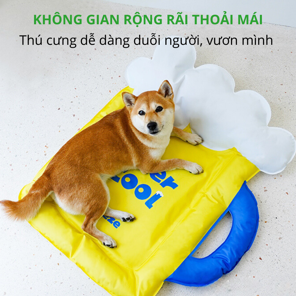 Đệm mát hình ly bia vàng ZEZE