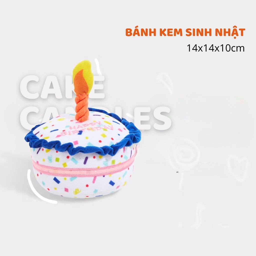 Đồ chơi thú bông sinh nhật cho chó FOFOS