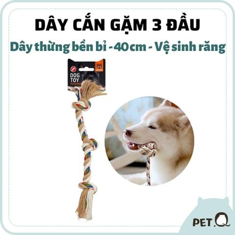 Đồ chơi dây cắn gặm 3 đầu FOFOS