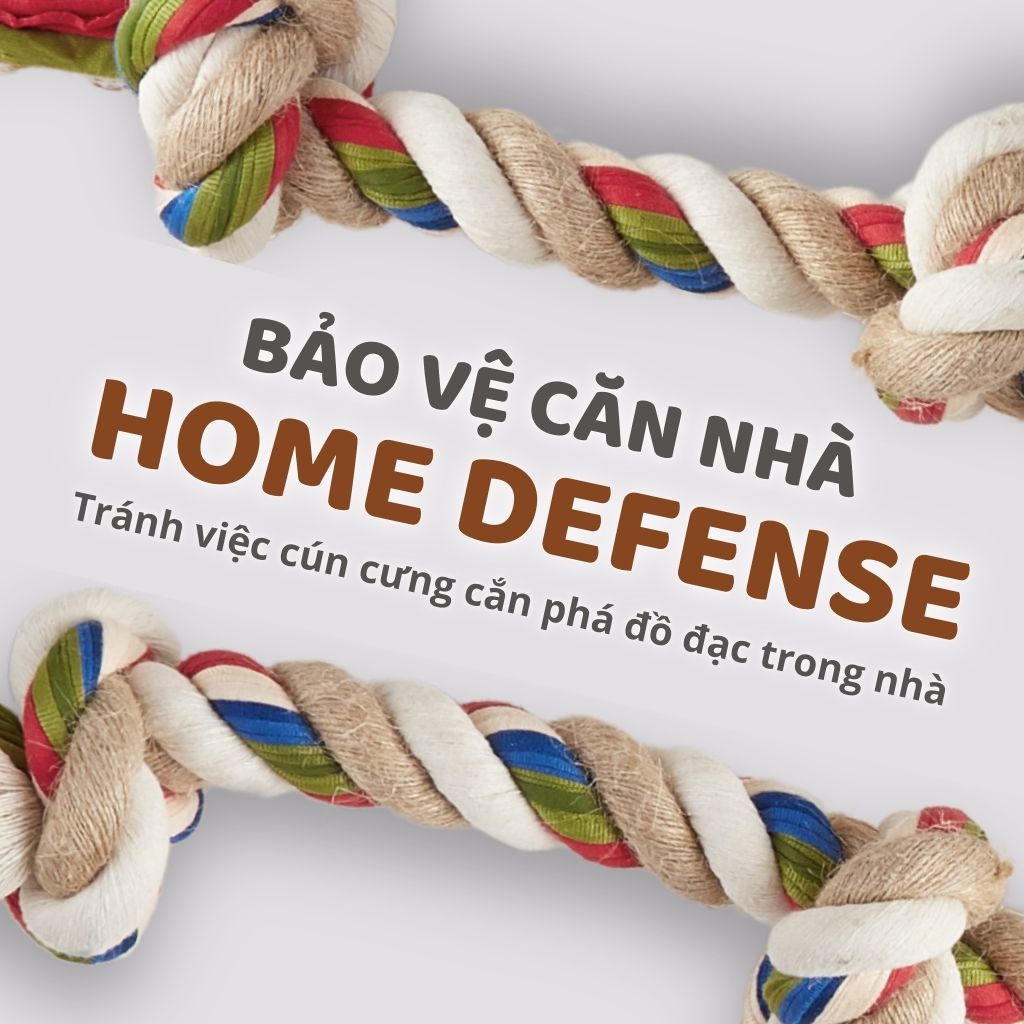 Đồ chơi dây cắn gặm 3 đầu FOFOS