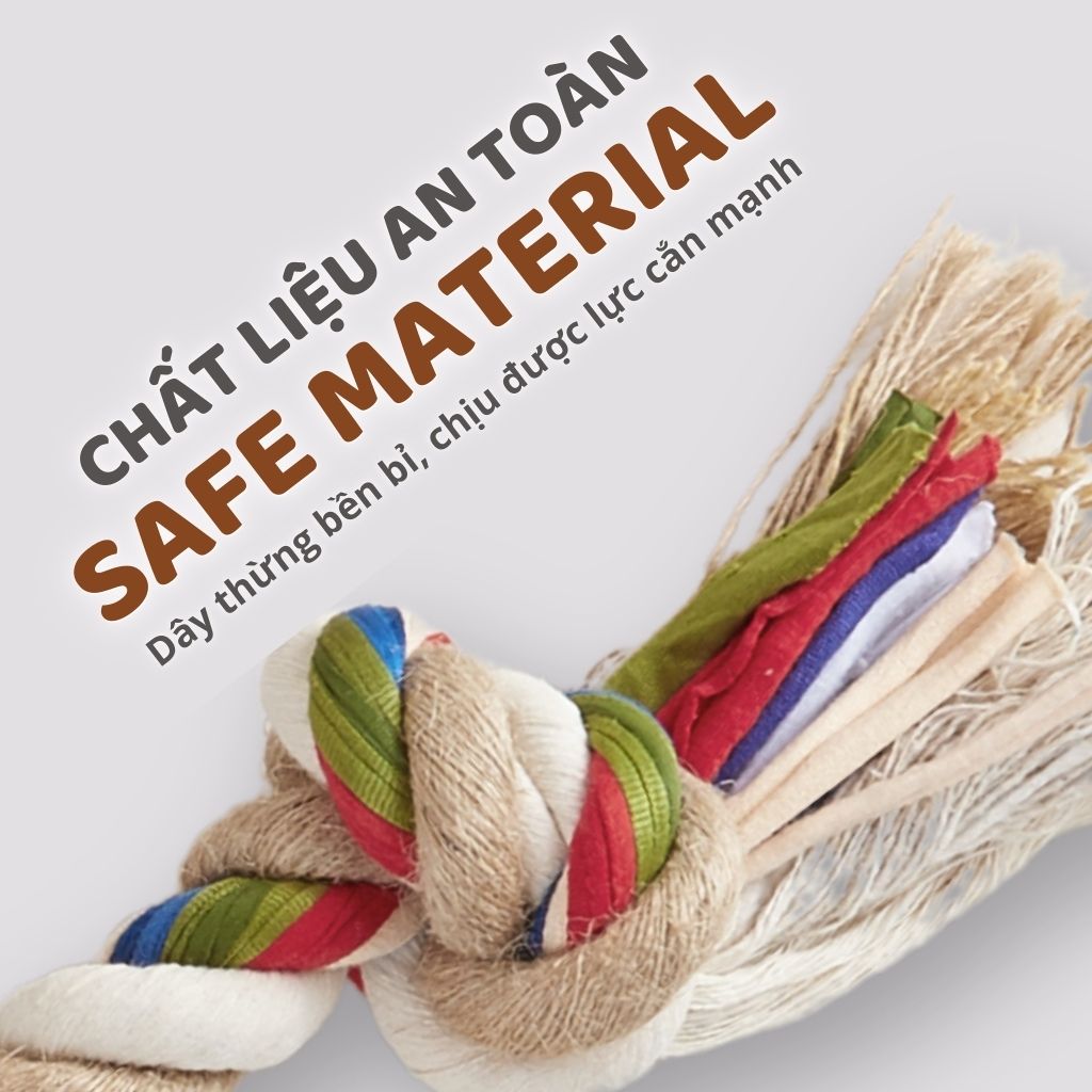 Đồ chơi dây cắn gặm 3 đầu FOFOS