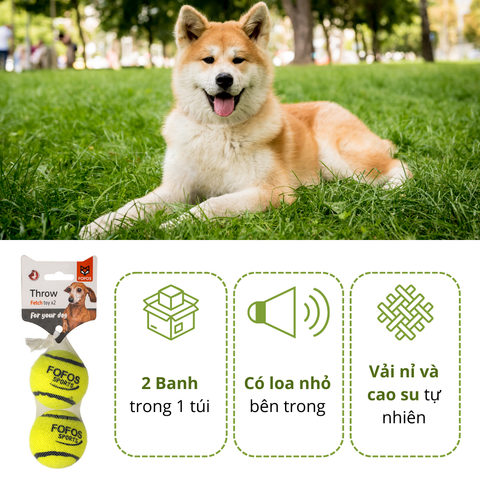 Đồ chơi banh tennis cho chó FOFOS