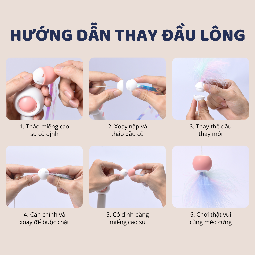 Cần câu & Đèn laser trêu ghẹo mèo