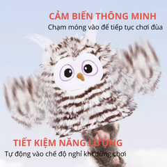 Đồ chơi cảm biến tự động hình chim cú mèo FOFOS