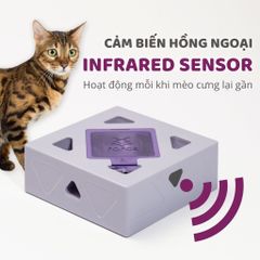 Hộp đồ chơi lông vũ cảm biến tự động FOFOS