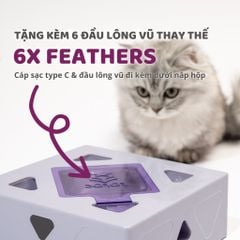 Hộp đồ chơi lông vũ cảm biến tự động FOFOS