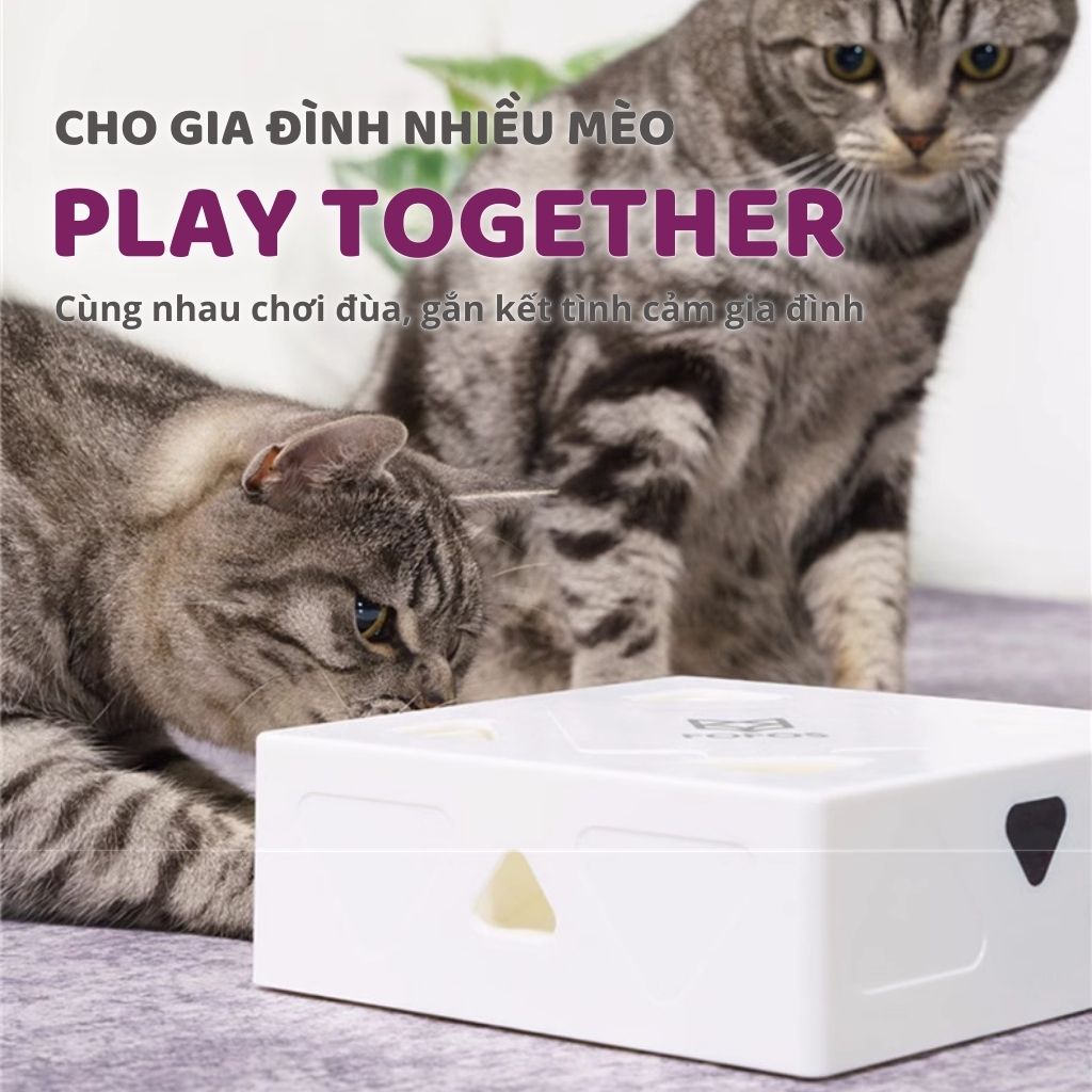 Hộp đồ chơi lông vũ cảm biến tự động FOFOS