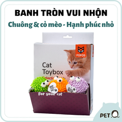 Đồ chơi banh tròn vui nhộn có chuông và cỏ mèo FOFOS
