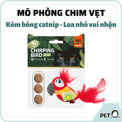 Đồ chơi chim vẹt FOFOS có tiếng kêu kèm bóng catnip