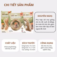 Đồ chơi xương gặm hình sừng hươu FOFOS
