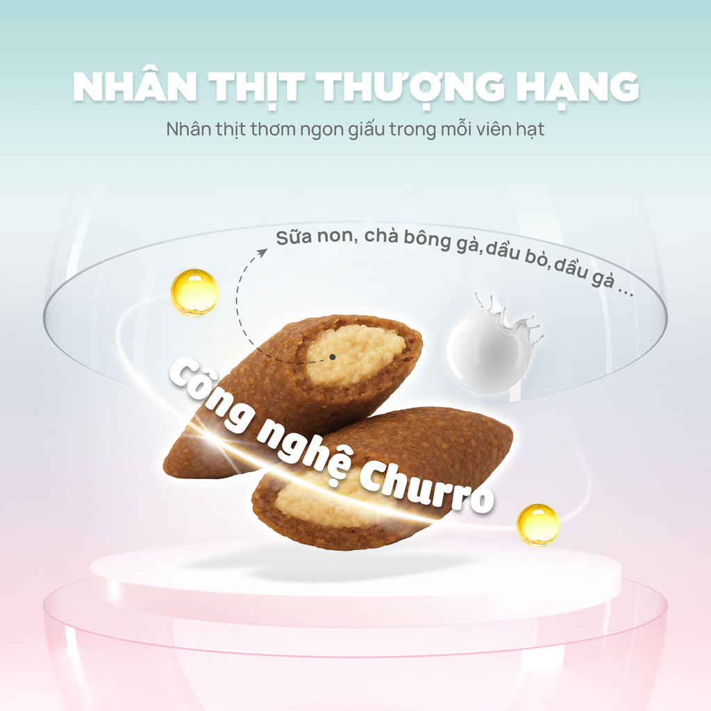Thức ăn hạt cho mèo Churro C90K PetQ