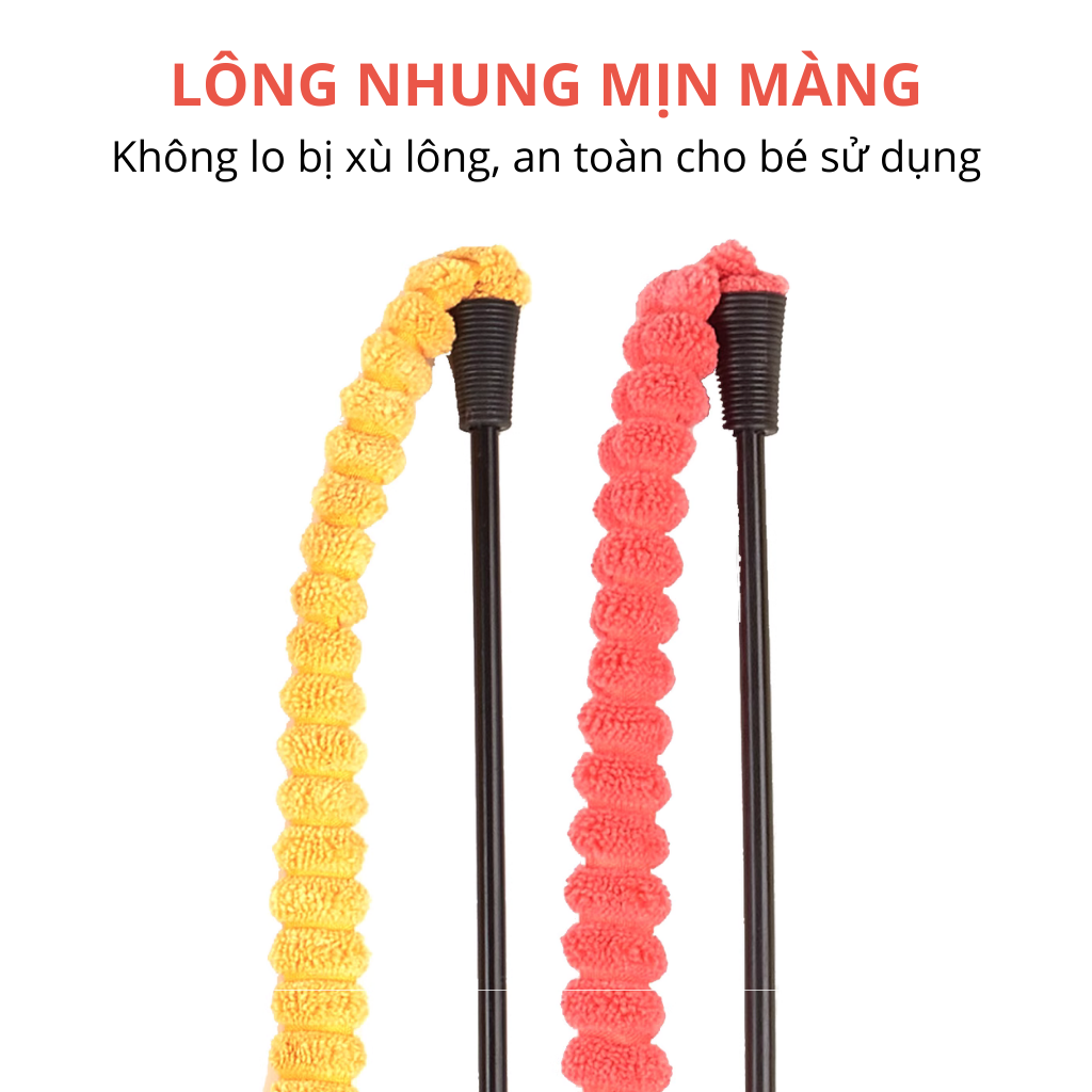 Đồ chơi cần câu mèo lông nhung FOFOS