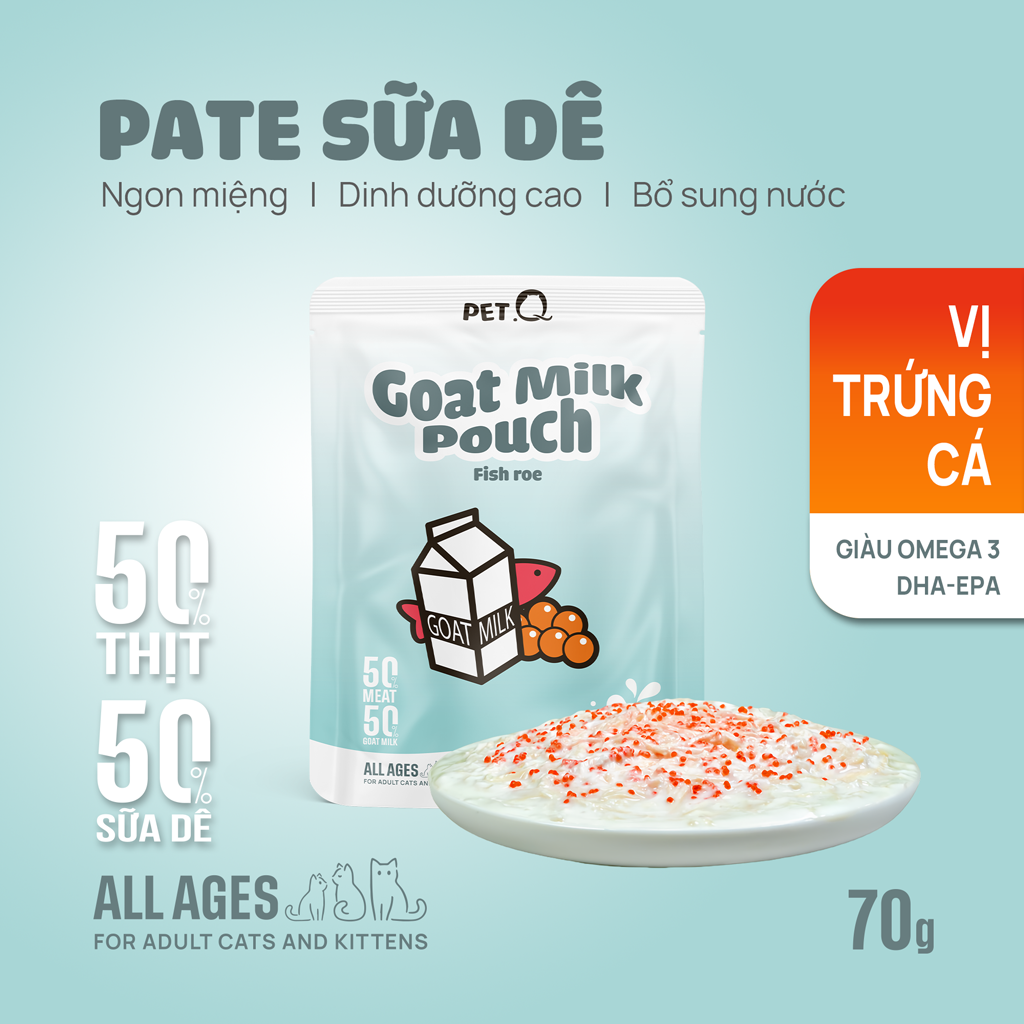 Pate sữa dê cho mèo PetQ