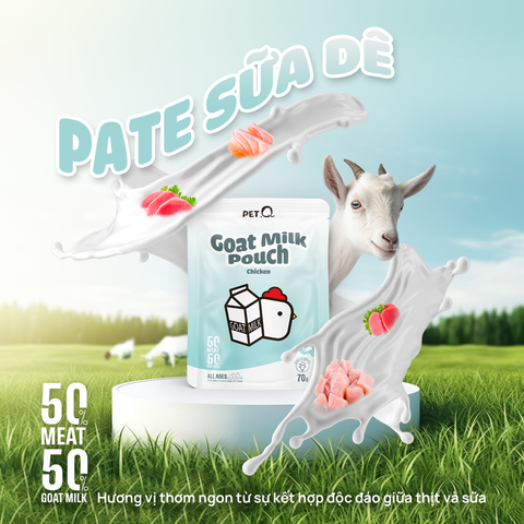 Pate sữa dê cho mèo PetQ